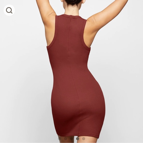 Cotton rib tank dress - Picture 3 of 4